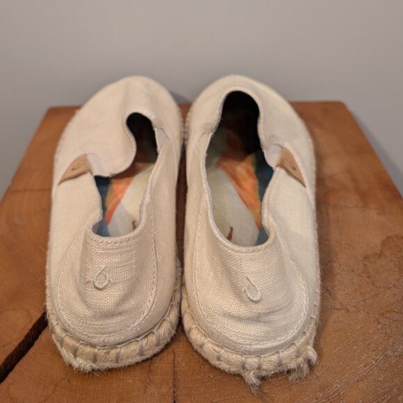 OLUKAI Kayla Pa’a Kapa Espadrilles SlipOn Coastal Casual Vacation - Size 8.5 - Picture 4 of 8